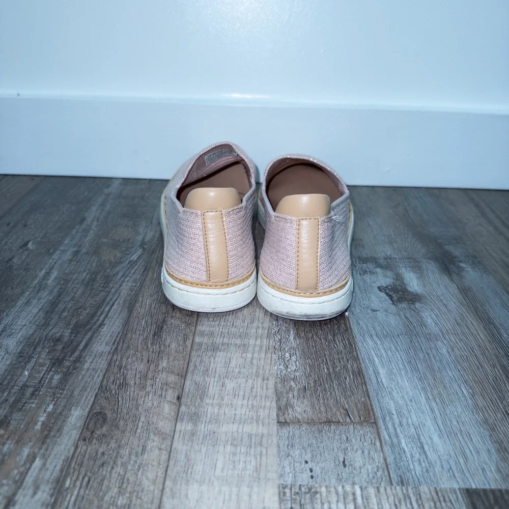 Ugg Rose Gold‎ Sammy Slip-On Ribbed Fabric Sneakers 8.5